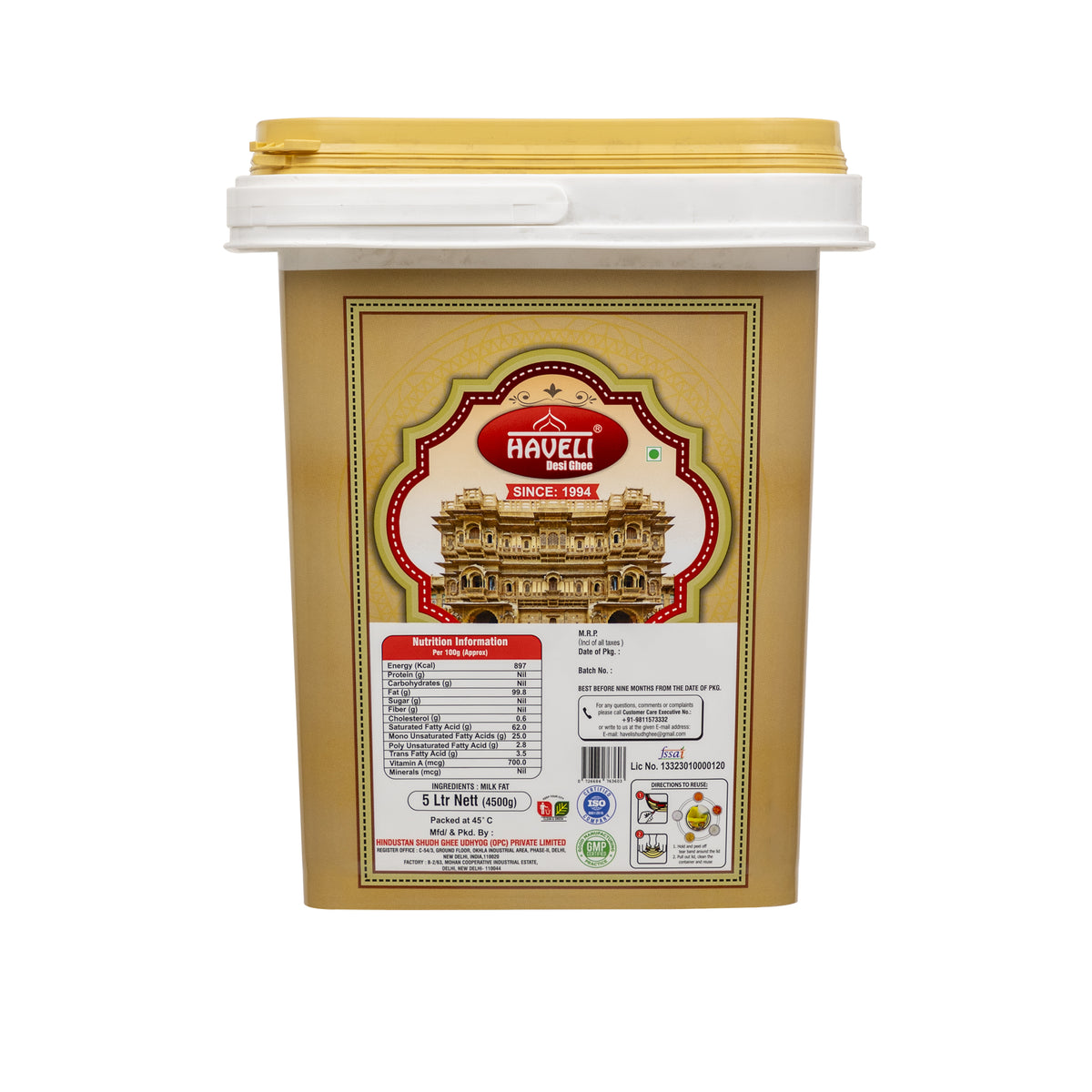 Haveli – Gaon Ka Pakka Ghee 5 Ltrs